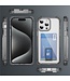 SoFetch Zwart Pasjeshouder Houder Hybride Hoesje voor de iPhone 14 Pro Max