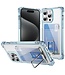 SoFetch Blauw Pasjeshouder Houder Hybride Hoesje voor de iPhone 14 Pro Max