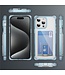 SoFetch Blauw Pasjeshouder Houder Hybride Hoesje voor de iPhone 14 Pro Max