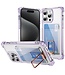 SoFetch Paars Pasjeshouder Houder Hybride Hoesje voor de iPhone 14 Pro Max