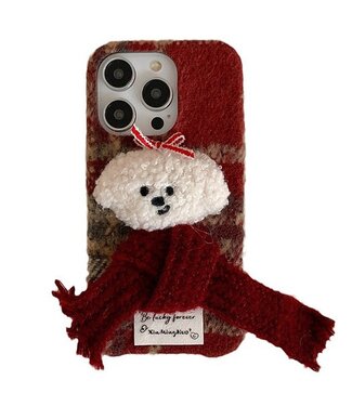 SoFetch Pluizige Hond Hybride Hoesje iPhone 14 Pro Max