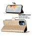 SoFetch Goud Mandala Bookcase Hoesje voor de iPhone 14 Pro Max