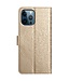 SoFetch Goud Mandala Bookcase Hoesje voor de iPhone 14 Pro Max