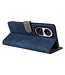 SoFetch Blauw RFID Bookcase Hoesje met Polsbandje voor de Oppo Reno10