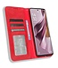 SoFetch Rood Vintage Bookcase Hoesje voor de Oppo Reno10