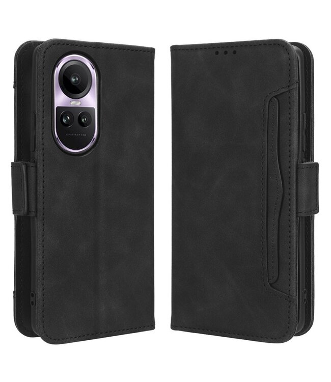 SoFetch Zwart Pasjeshouder Modern Bookcase Hoesje voor de Oppo Reno10