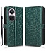 SoFetch Groen Stippen Bookcase Hoesje met Polsbandje voor de Oppo Reno10