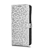SoFetch Zilver Stippen Bookcase Hoesje met Polsbandje voor de Oppo Reno10