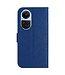 SoFetch Saffierblauw Zonnebloem Bookcase Hoesje met Polsbandje voor de Oppo Reno10