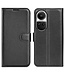 SoFetch Zwart Litchee Bookcase Hoesje voor de Oppo Reno10