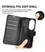 SoFetch Zwart Litchee Bookcase Hoesje voor de Oppo Reno10