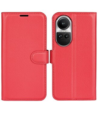 SoFetch Rood Litchee Bookcase Hoesje Oppo Reno10
