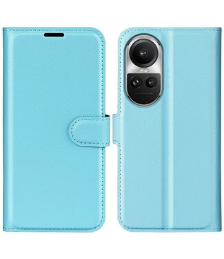 SoFetch Blauw Litchee Bookcase Hoesje Oppo Reno10