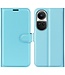 SoFetch Blauw Litchee Bookcase Hoesje voor de Oppo Reno10