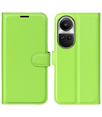 SoFetch Groen Litchee Bookcase Hoesje Oppo Reno10