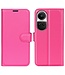 SoFetch Rose Litchee Bookcase Hoesje voor de Oppo Reno10