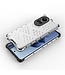 SoFetch Blauw Valbestendig Honingraat Hybride Hoesje voor de Oppo Reno10