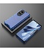 SoFetch Blauw Valbestendig Honingraat Hybride Hoesje voor de Oppo Reno10