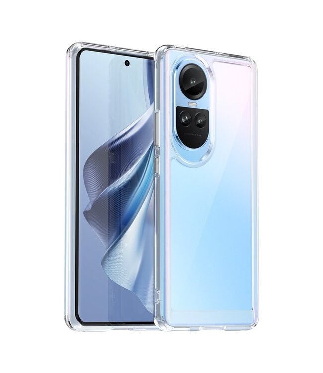 SoFetch Transparant Valbestendig Hybride Hoesje voor de Oppo Reno10