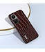 Abeel Koffiebruin Krokodillen Hybride Hoesje voor de Oppo Reno10