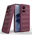 SoFetch Bordeaux Rood Valbestendig TPU Hoesje voor de Oppo Reno10