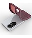 SoFetch Bordeaux Rood Valbestendig TPU Hoesje voor de Oppo Reno10