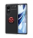 SoFetch Zwart / Rood Ring Houder TPU Hoesje voor de Oppo Reno10