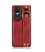 SoFetch Rood Houder Modern Hybride Hoesje met Handriem voor de Oppo Reno10
