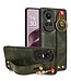 SoFetch Groen Houder Modern Hybride Hoesje met Handriem voor de Oppo Reno10