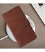 SoFetch Bruin Lijnen Bookcase Hoesje met Koord voor de Oppo Reno10