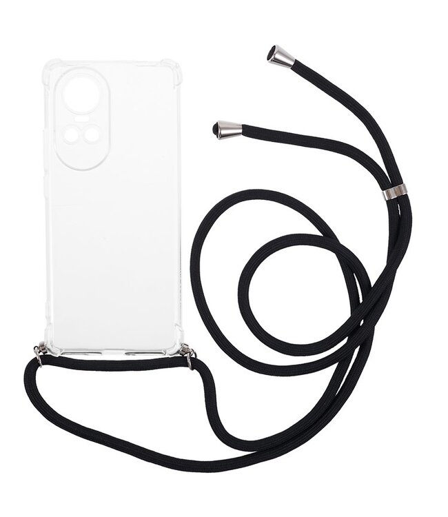 SoFetch Transparant Valbestendig TPU Hoesje met Koord voor de Oppo Reno10