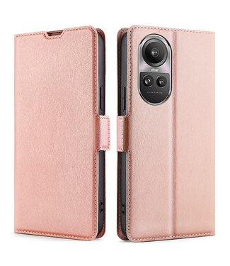 SoFetch Rosegoud Zakelijk Bookcase Hoesje Oppo Reno10