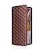 SoFetch Bruin Geometric Bookcase Hoesje voor de Oppo Reno10 Pro