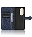 SoFetch Donkerblauw Stippen Bookcase Hoesje met Polsbandje voor de Oppo Reno10 Pro