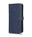SoFetch Donkerblauw Stippen Bookcase Hoesje met Polsbandje voor de Oppo Reno10 Pro