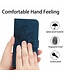SoFetch Dark Blauw Zonnebloem Bookcase Hoesje met Koord voor de Oppo Reno10 Pro