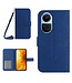 SoFetch Saffierblauw Zonnebloem Bookcase Hoesje met Koord voor de Oppo Reno10 Pro