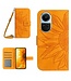 SoFetch Geel Zonnebloem Bookcase Hoesje met Koord voor de Oppo Reno10 Pro