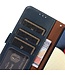 Khazneh Blauw RFID Litchee Bookcase Hoesje voor de Oppo Reno10 Pro