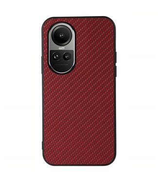 SoFetch Rood Carbon TPU Hoesje Oppo Reno10 Pro