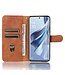 SoFetch Bruin Zacht Bookcase Hoesje voor de Oppo Reno10 Pro