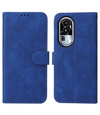 SoFetch Blauw Zacht Bookcase Hoesje Oppo Reno10 Pro