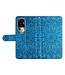 SoFetch Blauw Mandala Bookcase Hoesje met Polsbandje voor de Oppo Reno10 Pro