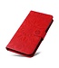 SoFetch Rood Mandala Bookcase Hoesje met Polsbandje voor de Oppo Reno10 Pro