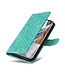 SoFetch Groen Mandala Bookcase Hoesje met Polsbandje voor de Oppo Reno10 Pro