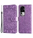 SoFetch Paars Mandala Bookcase Hoesje met Polsbandje voor de Oppo Reno10 Pro