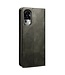 SoFetch Groen Glad Bookcase Hoesje voor de Oppo Reno10 Pro