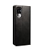 SoFetch Zwart Glad Bookcase Hoesje voor de Oppo Reno10 Pro