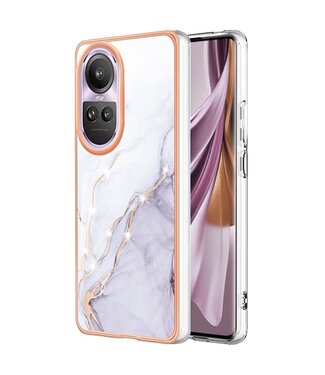 SoFetch Grijs Marmer TPU Hoesje Oppo Reno10 Pro