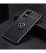 SoFetch Zwart Ring Houder TPU Hoesje voor de Oppo Reno10 Pro